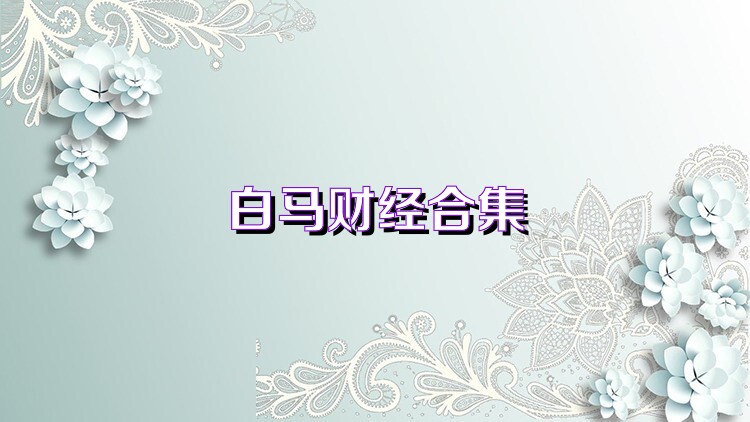 白马财经合集
