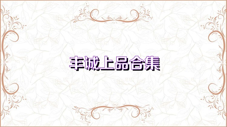 丰诚上品合集