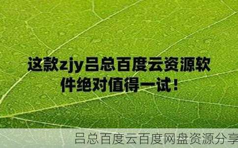 吕总百度云百度网盘资源分享