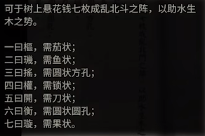 《纸嫁衣4》第四章树上古钱币顺序一览2