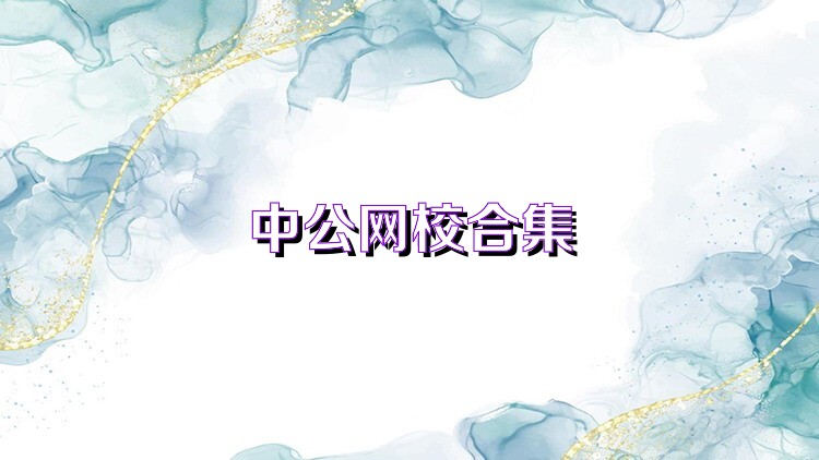 中公网校合集