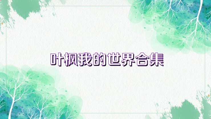叶枫我的世界合集