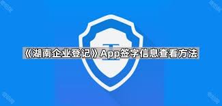 湖南企业登记app如何查看签字情况