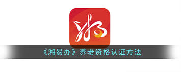湘易办如何进行老年认证