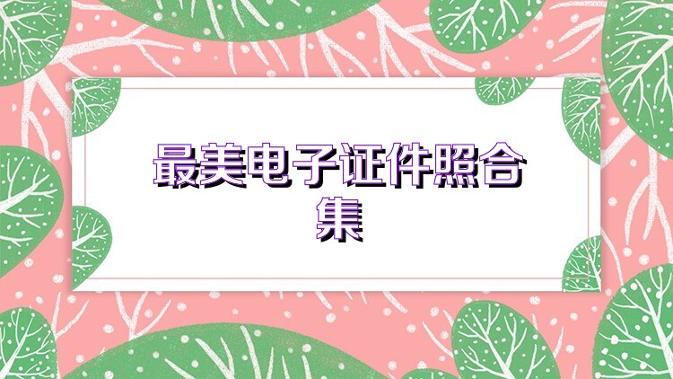 最美电子证件照合集