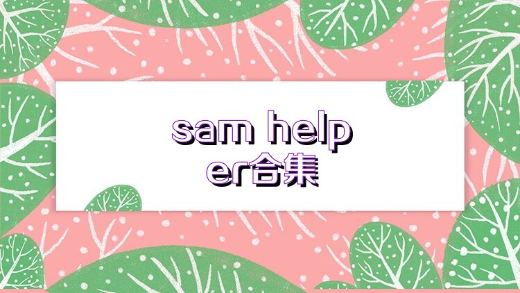 sam helper合集
