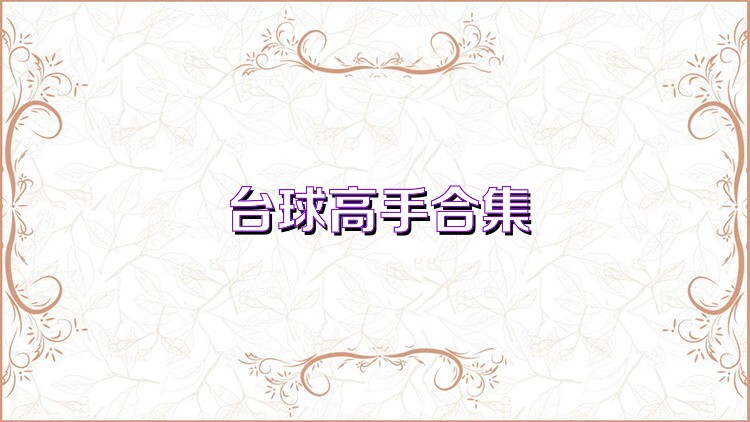 台球高手合集