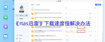 nas迅雷下载速度慢的原因