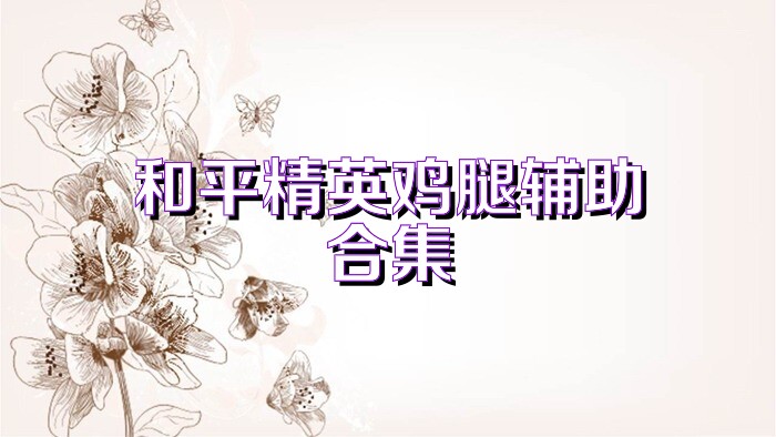 和平精英鸡腿辅助合集