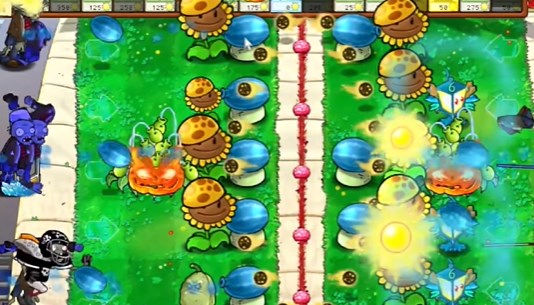 《PVZ杂交版》益智模式两面夹击通关图文攻略5