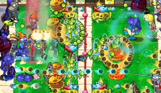 《PVZ杂交版》益智模式继续夹击图文通关流程5