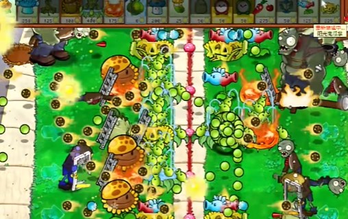 《PVZ杂交版》益智模式继续夹击图文通关流程6