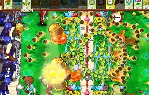 《PVZ杂交版》益智模式继续夹击图文通关流程7