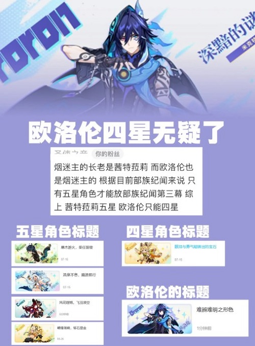 《原神》欧洛伦是几星欧洛伦星级介绍2