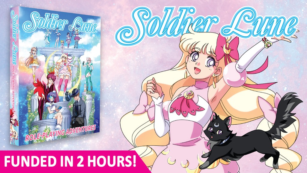TRPG游戏《SoldierLune》众筹成功致敬美少女战士1