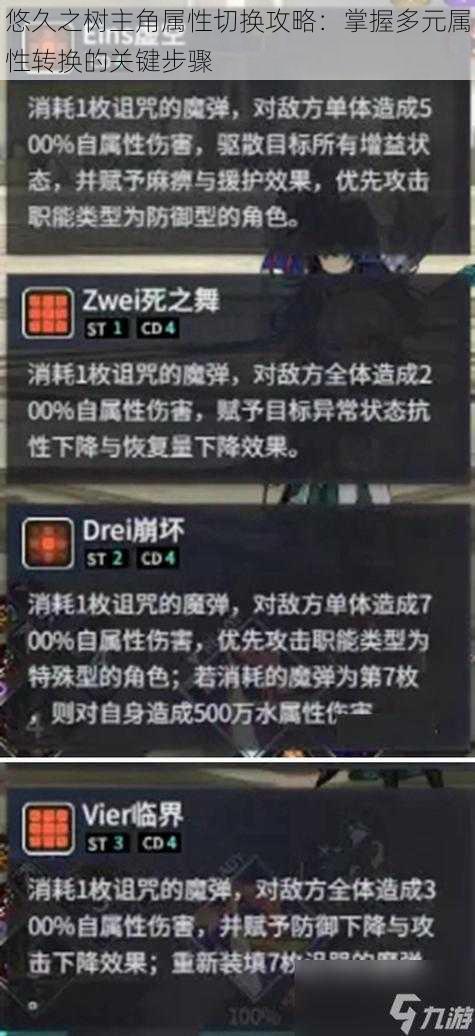 悠久之树主角属性切换攻略：掌握多元属性转换的关键步骤