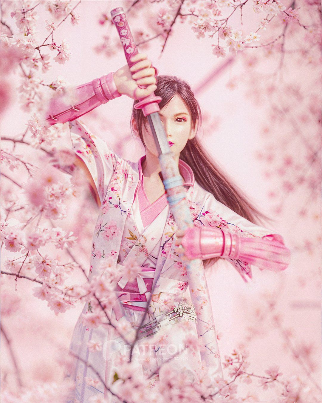 博主分享《最终幻想7》蒂法3D渲染美图4