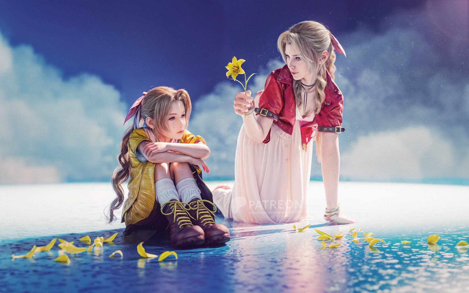 博主分享《最终幻想7》蒂法3D渲染美图8