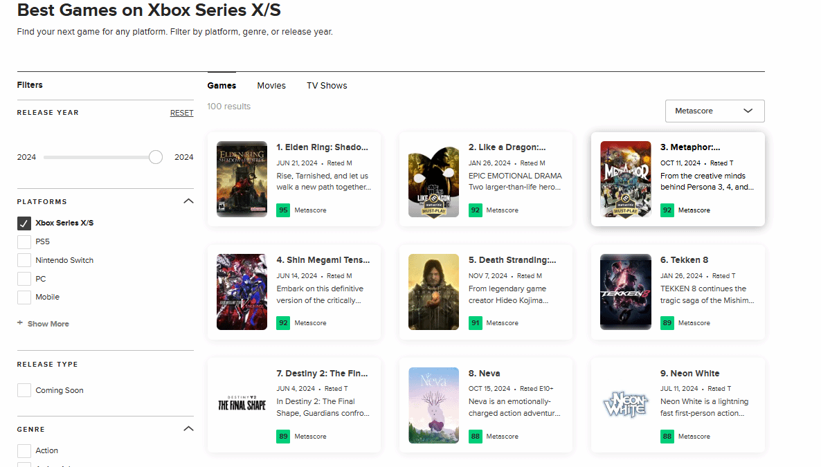 M站评选年度Xbox最佳游戏《黄金树幽影》夺冠1