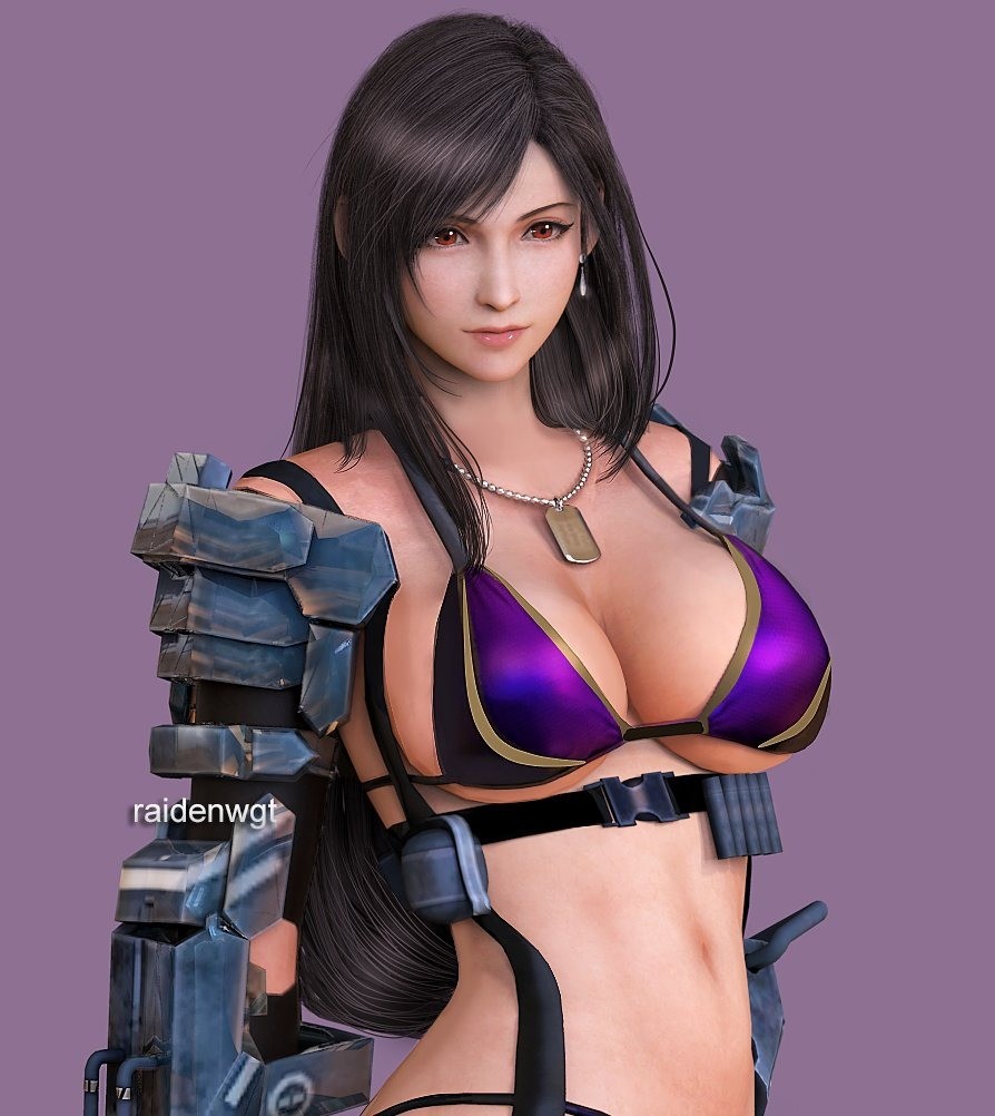 博主分享《最终幻想7》蒂法3D性感美图引发热议6
