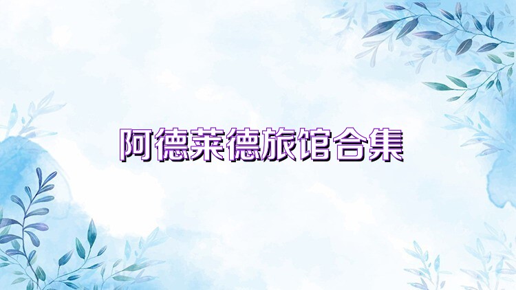 阿德莱德旅馆合集