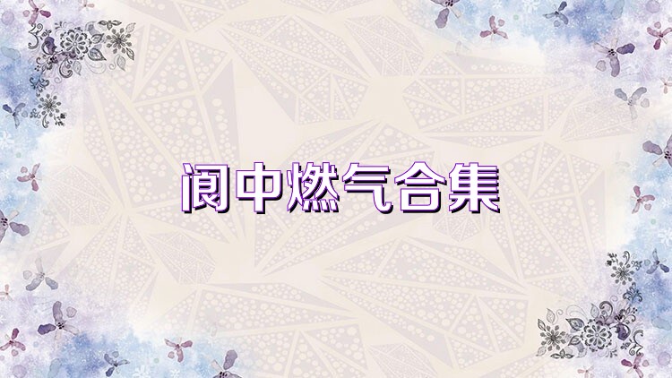 阆中燃气合集