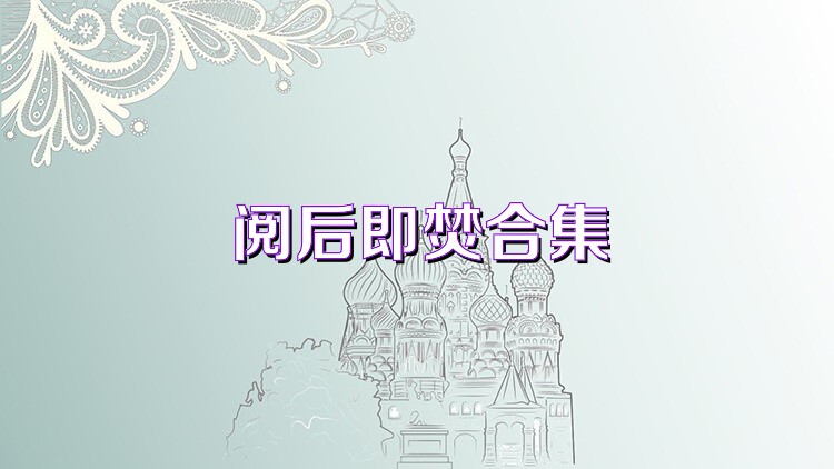 阅后即焚合集