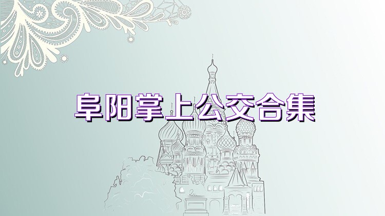 阜阳掌上公交合集
