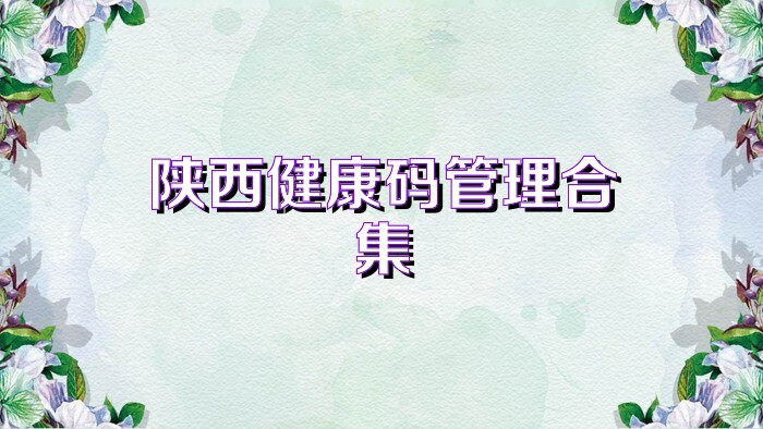 陕西健康码管理合集
