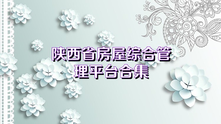 陕西省房屋综合管理平台合集