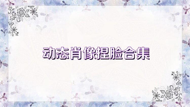 动态肖像捏脸合集
