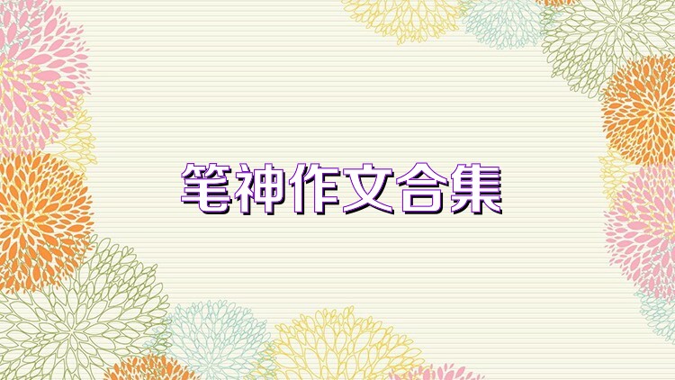 笔神作文合集
