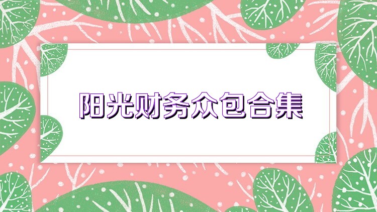 阳光财务众包合集