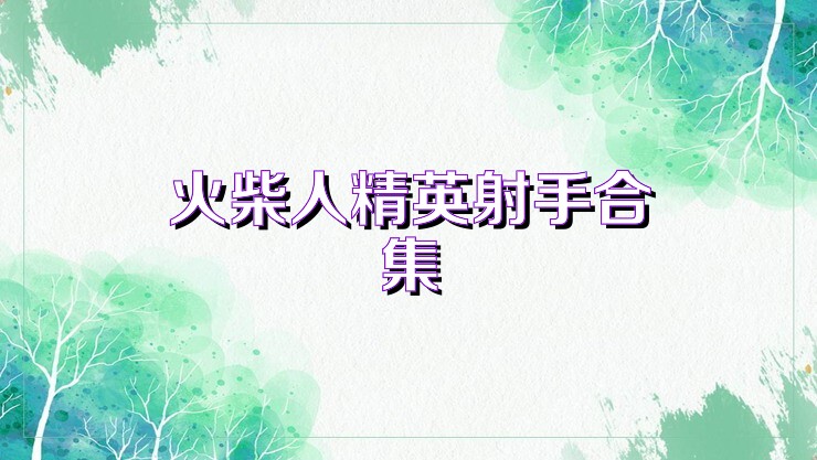 火柴人精英射手合集