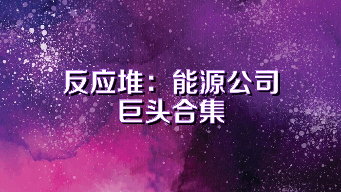 反应堆：能源公司巨头合集
